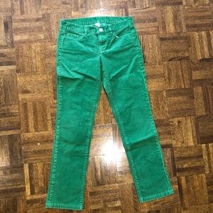 J. Crew Kelly green city fit corduroy pant-28
